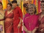 Kajol, Nysa Devgan and  Jaya Bachchan shine at Mumbai Durga Puja celebrations.