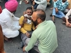 Eight labourers lost their lives and 12 others sustained injuries after a speeding car hit them. The injured are undergoing treatment at a government hospital.