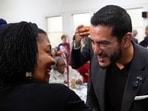 Democratic nominee for U.S. Senate Abdul El-Sayed greets supporters during a campaign event Wednesday, October 14.
