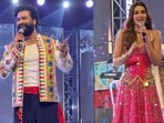 Vicky Kaushal and Kriti Sanon at Jamnagar Navratri celebration.