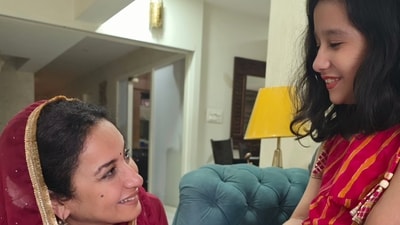 Divya Dutta with her niece Divya Dutta with her niece