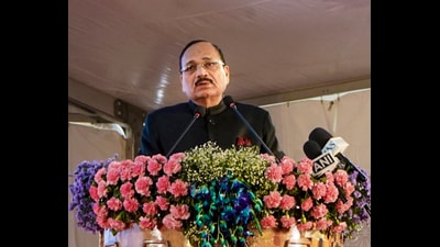 Chief Justice of India Justice Surya Kant speaks during the inauguration of Ladakh Bench of the High Court of Jammu and Kashmir and Ladakh, in Leh, Sunday. (PTI) Chief Justice of India Justice Surya Kant speaks during the inauguration of Ladakh Bench of the High Court of Jammu and Kashmir and Ladakh, in Leh, Sunday. (PTI)