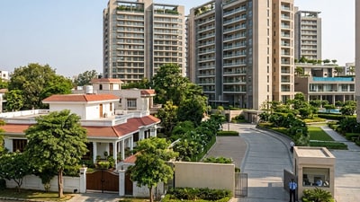 Delhi’s luxury housing market is gradually shifting from bungalows and builder floors to gated high-rise communities, as developers transform former mill and industrial land into premium homes with modern amenities (Photo for representational purposes only) (Gemini-generated photo) Delhi’s luxury housing market is gradually shifting from bungalows and builder floors to gated high-rise communities, as developers transform former mill and industrial land into premium homes with modern amenities (Photo for representational purposes only) (Gemini-generated photo)