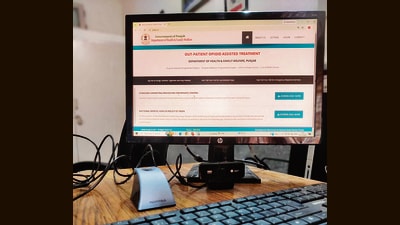Launched over a year ago, the biometric system is intended to rein in fake patient entries and impersonation. (HT) Launched over a year ago, the biometric system is intended to rein in fake patient entries and impersonation. (HT)
