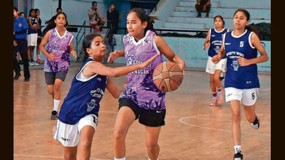 Players in action during the tournament in Ludhiana on Saturday. (Manish/HT) Players in action during the tournament in Ludhiana on Saturday. (Manish/HT)