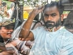 Abhijit Dipke, founder and leader of the CJP, comes out of the Special Executive Magistrate (SEM) Court at Mandir Marg after being granted bail. in New Delhi, India, on Saturday, October 17, 2026. 