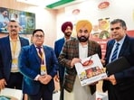 Chief minister (CM) Bhagwant Mann on Sunday launched two new products under MARKFED’s SOHNA brand — chickpeas in brine (chitte chhole) and red kidney beans in brine (rajmah) — at Salon International de l’Alimentation (SIAL) Paris, 2026.