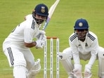 Rinku Singh combined solid defence with selective aggression, reaching his century off 155 balls with 10 fours and two sixes . (Sourced)