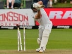 South Africa's Aiden Markram is bowled out by Australia's Scott Boland. South Africa's Aiden Markram is bowled out by Australia's Scott Boland.