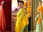 Kajol serves up four striking saree looks for Durga puja, pairing vibrant drapes with statement jewellery.