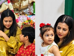 কাব্যা ও কবীরের সঙ্গে কোয়েল। 