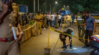 The Lawrence Bishnoi gang claimed the attack, with gangster Anil Pandit saying Harman Sandhu and him were behind the shooting incident. (Hindustan Times) The Lawrence Bishnoi gang claimed the attack, with gangster Anil Pandit saying Harman Sandhu and him were behind the shooting incident. (Hindustan Times)