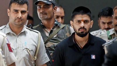 While the gang's link in the shooting has not been established by police officials, a post on social media surfaced shortly after the attack on Shroff, which threatened people working with Salman Khan. (ANI) While the gang's link in the shooting has not been established by police officials, a post on social media surfaced shortly after the attack on Shroff, which threatened people working with Salman Khan. (ANI)