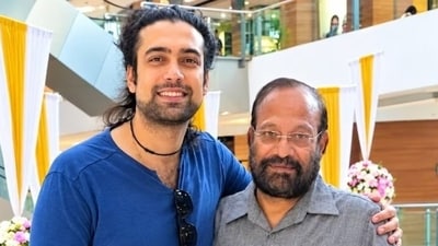 Jubin Nautiyal's father, Ramsharan Nautiyal, joined Congress on Monday. Jubin Nautiyal's father, Ramsharan Nautiyal, joined Congress on Monday.