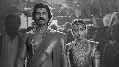 Ranabaali box office collection day 4: Vijay Deverakonda and Rashmika Mandanna in a still from the film. Ranabaali box office collection day 4: Vijay Deverakonda and Rashmika Mandanna in a still from the film.