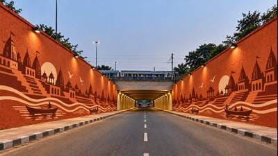 The proposed look a Varanasi street will get for the upcoming air show in the city (HT Photo) The proposed look a Varanasi street will get for the upcoming air show in the city (HT Photo)