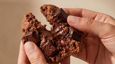 The Cinnamon Kitchen's almond flour and cacao cookies retail for ₹199 for a pack of two. (Instagram/cinnamonkitchenindia) The Cinnamon Kitchen's almond flour and cacao cookies retail for ₹199 for a pack of two. (Instagram/cinnamonkitchenindia)