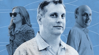 From left, Laura Overdeck, John Overdeck and David Siegel