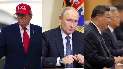 Putin proposes meeting with Trump and Xi to discuss Ukraine war next month. (Getty images via AFP, AFP, Reuters) Putin proposes meeting with Trump and Xi to discuss Ukraine war next month. (Getty images via AFP, AFP, Reuters)