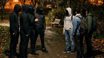 The group calls itself the "Chelmsley Wood Patriots". (Representational image generated using AI) The group calls itself the "Chelmsley Wood Patriots". (Representational image generated using AI)