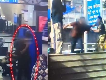 The passenger, along with his belongings, was handed over to the police for further investigation.