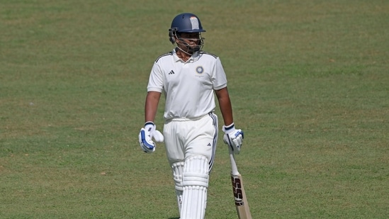 Sarfaraz Khan was unbeaten on 139 on Day 2.