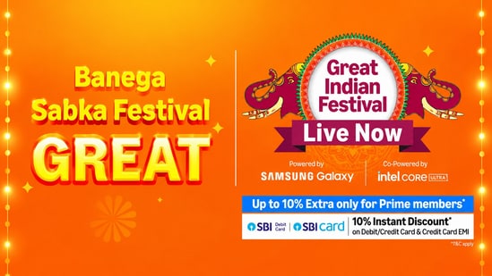 Top deals on the purchase of electronic device at Amazon Great Indian Festival.