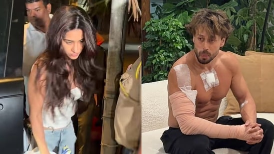Disha Patani rushes to meet Tiger Shroff after firing incident.