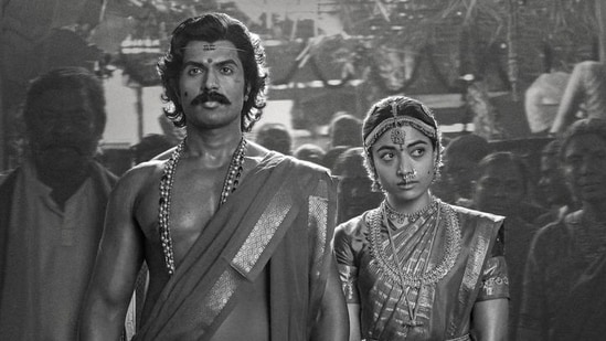 Ranabaali box office collection day 4: Vijay Deverakonda and Rashmika Mandanna in a still from the film.