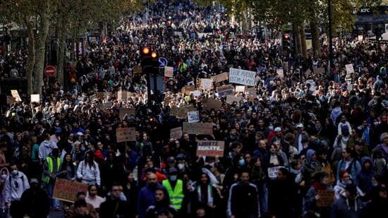 The student protests in France, against a broken public school education system, have been gathering momentum in the past four months. Joining them are larger groups who are unhappy about the constantly rising cost of living, fuelled further by US actions in West Asia. (AFP)