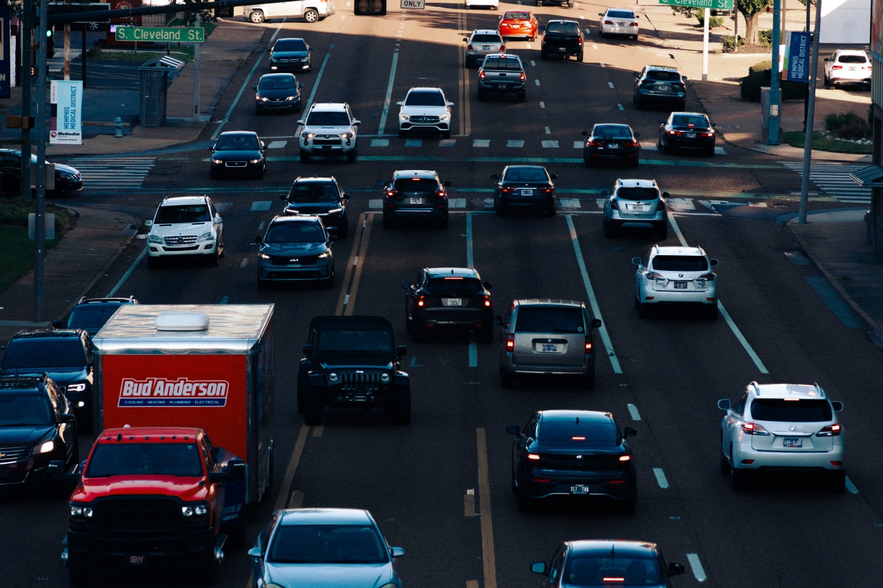 Traffic can be heavy on six-lane Union Avenue in Memphis, Tenn.