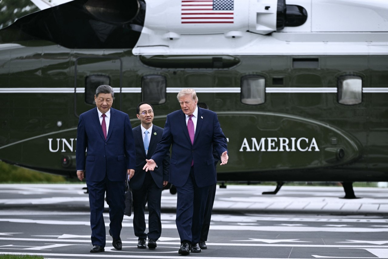Xi Jinping and President Trump in Washington