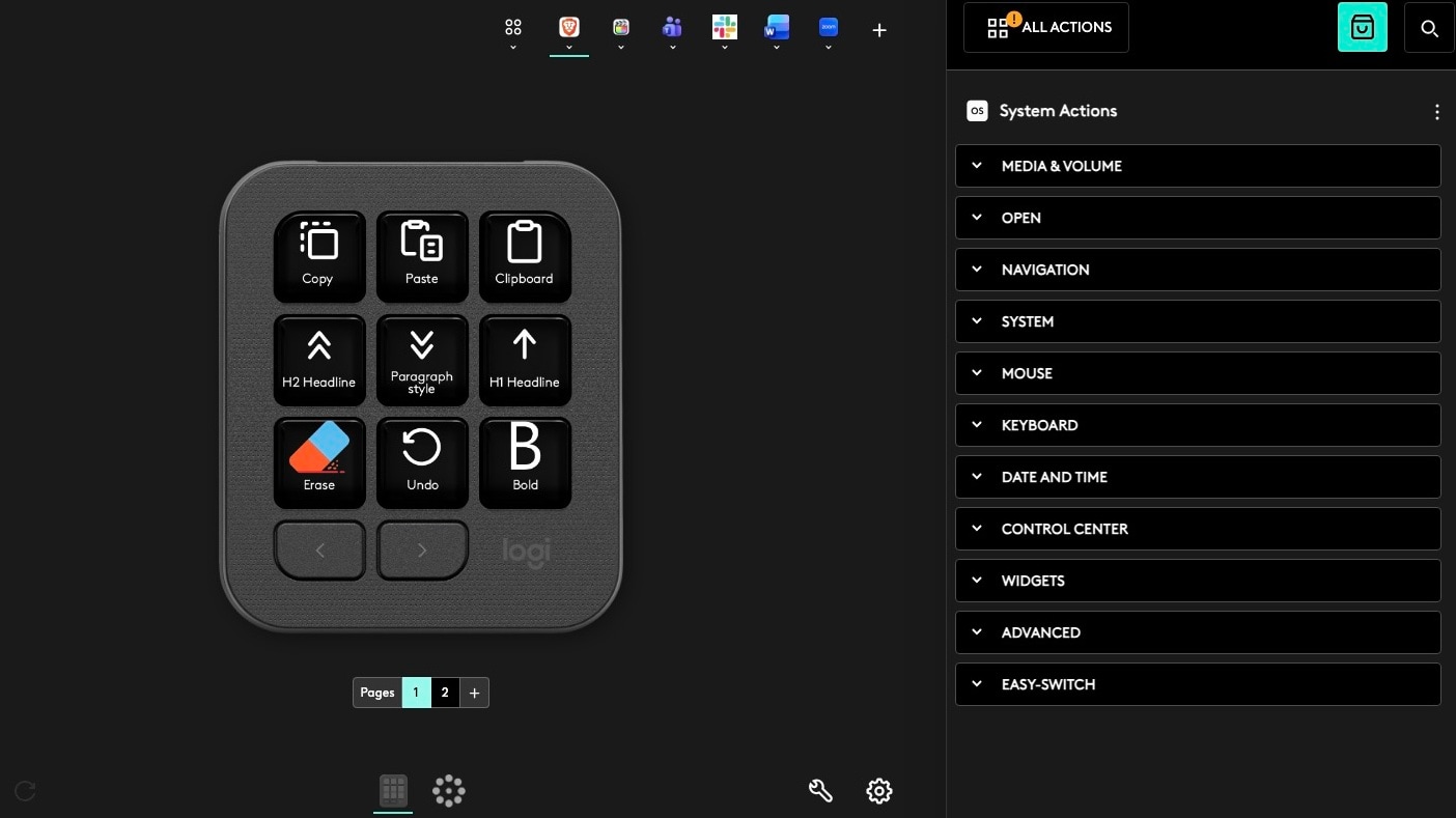 The Key option turns each LCD button into a personalised shortcut for typing, commands, and frequently used actions. (Shubh Bhushan - Hindustan Times) The Key option turns each LCD button into a personalised shortcut for typing, commands, and frequently used actions. (Shubh Bhushan - Hindustan Times)