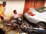 A CCTV grab of the incident. (HT File)