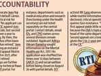 Designed to empower citizens to seek details on government budgets, expenditure, project status, and annual performance, the law is increasingly being reduced to a paper tiger. (HT File)
