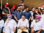 Expressing concern over the “deteriorating law and order situation” in Punjab, state Congress in-charge Sachin Pilot and Pradesh Congress Committee president Pargat Singh on Monday visited the families of murder victims Kanav Mahajan and government teacher Jagdeep Singh, assuring them of support in their pursuit of justice. They were accompanied by leader of the Opposition Partap Singh Bajwa, MPs Sukhjinder Singh Randhawa and Gurjeet Singh Aujla. (HT)