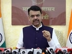 Maharashtra Chief Minister Devendra Fadnavis addresses a press conference regarding the recent firing incident on Bollywood actor Tiger Shroff at Juhu (PTI)