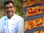 Chef Sanjeev Kapoor’s festive food suggestions pair Jaipur’s Doodh Jalebi with Fafda Bruschetta. 