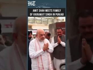 HM Amit Shah Visits Family Of Vikramjit Singh, Killed After Opposing Drug Trade | HT India