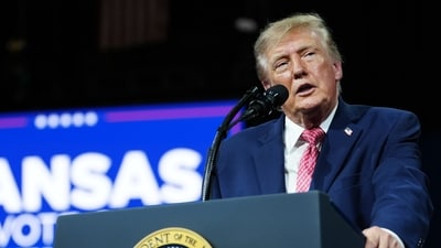 Trump said that Putin and Xi “wanted to have” a trilateral meeting with him, which would focus on Ukraine as well as denuclearisation. (AP)