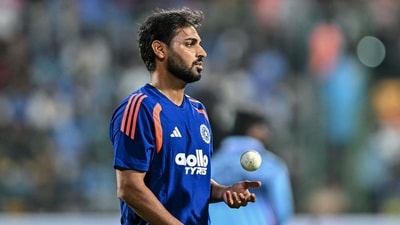 India's Bhuvneshwar Kumar warms up before the start of the fifth T20 international cricket match between India and West Indies at the M Chinnaswamy Stadium in Bengaluru on October 17, 2026 (AFP) India's Bhuvneshwar Kumar warms up before the start of the fifth T20 international cricket match between India and West Indies at the M Chinnaswamy Stadium in Bengaluru on October 17, 2026 (AFP)