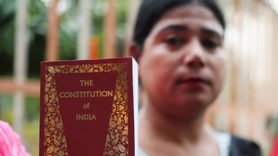 The statement leans on a warning from Dr BR Ambedkar, the chief architect of the Constitution. REUTERS/Sahiba Chawdhary (Representative Image)