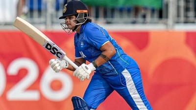 Shafali Verma in action (file image) (PTI) Shafali Verma in action (file image) (PTI)