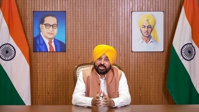 AAP claims Punjab CM Bhagwant Mann stopped at the airport for 3 hours. (File Photo/PTI)