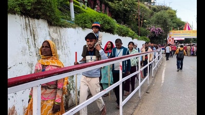 To facilitate a smooth, safe and spiritually fulfilling pilgrimage, the shrine board had put in place elaborate arrangements for the convenience of devotees. (ANI Video Grab) To facilitate a smooth, safe and spiritually fulfilling pilgrimage, the shrine board had put in place elaborate arrangements for the convenience of devotees. (ANI Video Grab)