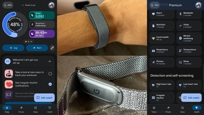 The Fitbit Air itself is priced at <span class='webrupee'>₹</span>13,999 and is a minimalist design without a screen.
The Fitbit Air itself is priced at <span class='webrupee'>₹</span>13,999 and is a minimalist design without a screen.