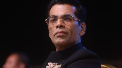 Karan Johar is one of the producers on the movie. “I am delighted to be a part of Ramayana,” he said at the event. Karan Johar is one of the producers on the movie. “I am delighted to be a part of Ramayana,” he said at the event.