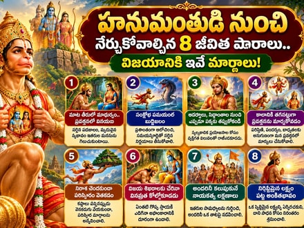 హనుమంతుడి నుంచి నేర్చుకోవాల్సిన 8 జీవిత పాఠాలు.. విజయానికి ఇవే మార్గాలు!