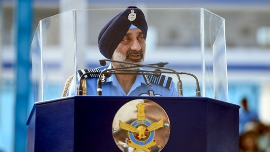 Indian Air Force chief Air Chief Marshal AP Singh flew a sortie with his instructor in the Air Force, Wing Commander VS Kochhar (Retd), in a Kiran aircraft.