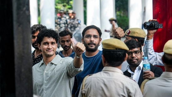 CJP chief spokesperson Saurav Das and national spokesperson Ashutosh Ranka were detained by the Delhi Police on October 13. (File Photo/PTI)